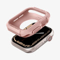 062CS24470 - Apple Watch Series (Apple Watch (45mm)) Case Rugged Armor in rose gold showing the case hovering above the watch face
