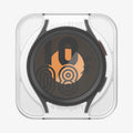 AGL05346 - Galaxy Watch 5 Pro (45mm) Screen Protector EZ FIT GLAS.tR showing the front with ez fit tray installed on watch face