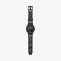 ACS05301 - Galaxy Watch 5 Pro (45mm) Case Rugged Armor Pro in black showing the front with watch band laid out flat