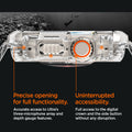 ACS05461 - Apple Watch Series (Apple Watch (49mm)) in crystal clear showing precise opening for full functionality. Accurate access to Ultra's three-microphone array and depth gauge features. Uninterrupted accessibility. Full access to the digital crown and the side button without any disruption.