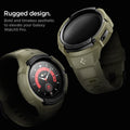 ACS05913 - Galaxy Watch 5 Pro (45mm) Case Rugged Armor Pro in vintage khaki rugged design. bold and timeless aesthetic to elevate your galaxy watch5 pro.