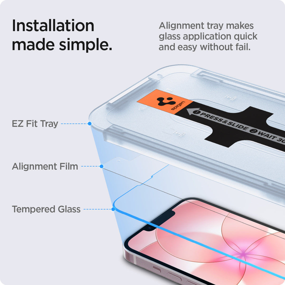 AGL03386 - iPhone 16e Screen Protector EZ FIT GLAS.tR (Sensor Protection) 