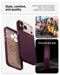 ACS09967 - iPhone 17 Pro Case Nano Pop (MagFit) in burgundy bean 