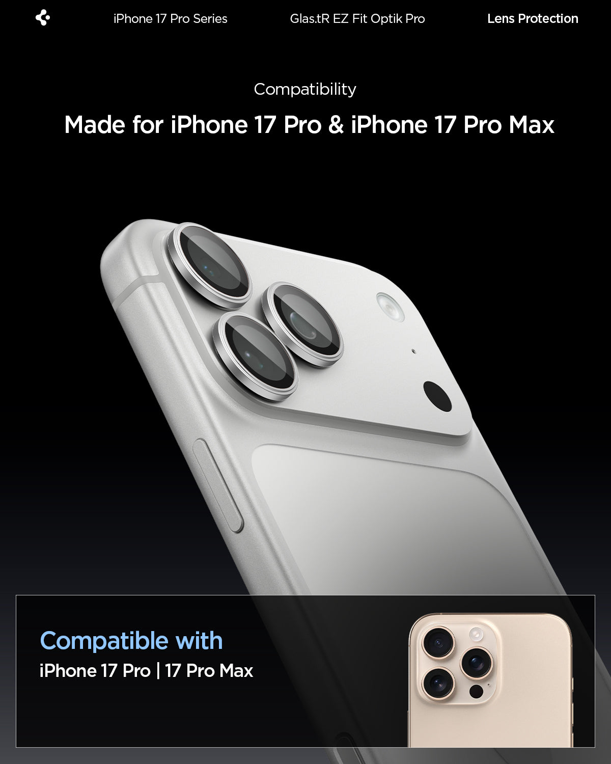 AGL10124 - iPhone 17 Pro Max Optik Pro EZ Fit 