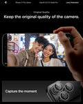 AGL10125 - iPhone 17 Pro Max Optik Pro EZ Fit Lens Protector in gray showing the original quality. Keep the original quality of the camera and capture the moment