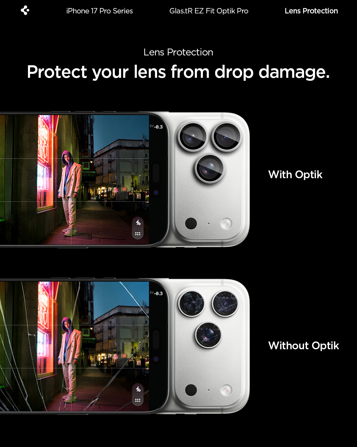 AGL10124 - iPhone 17 Pro Max Optik Pro EZ Fit 