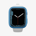 ACS04176 - Apple Watch Series (45mm) Case Thin Fit in metallic blue showing the front view