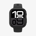 ACS08588 - Apple Watch 10 (42mm) Case Thin Fit in Black showing the front and partial sides