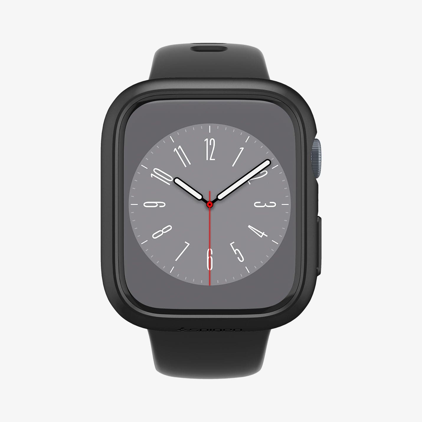 ACS04184 - Apple Watch Series (41mm) Case Thin Fit in black showing the front view