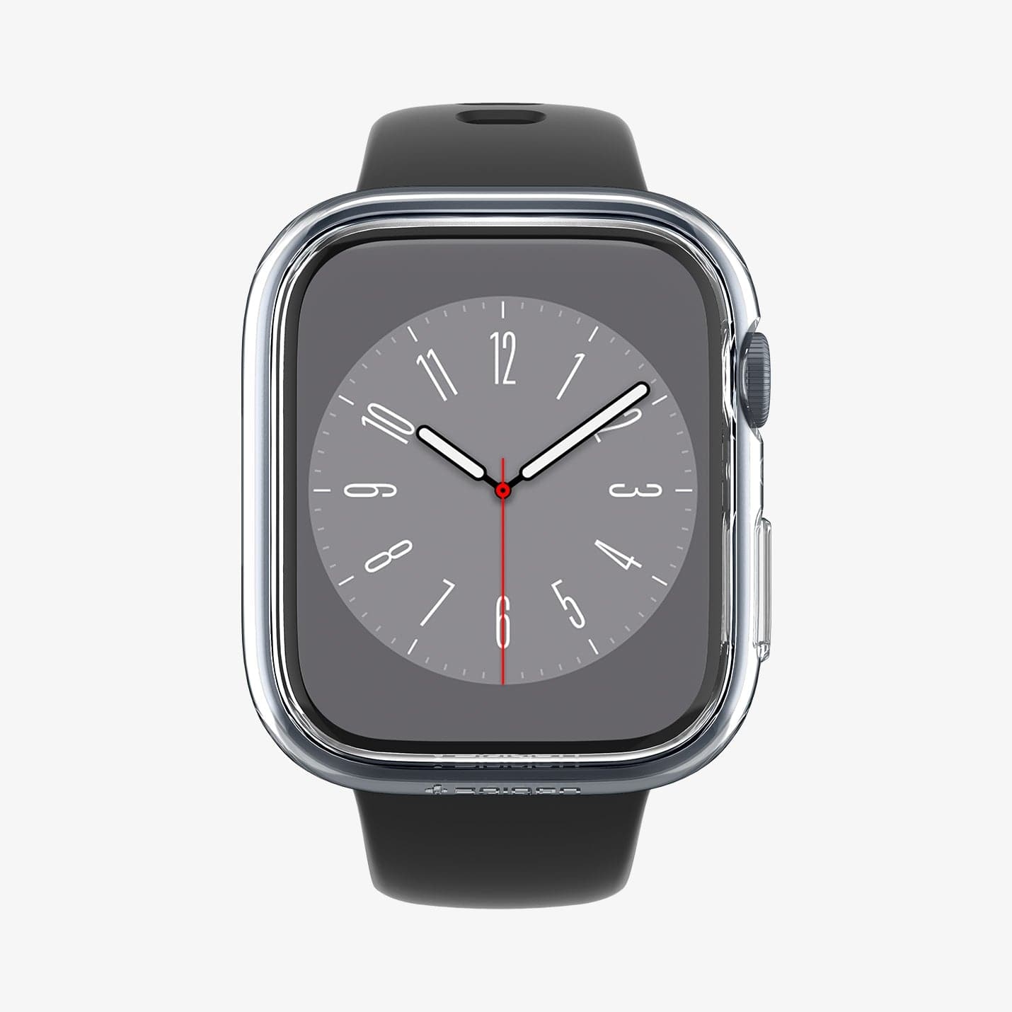 ACS04187 - Apple Watch Series (41mm) Case Thin Fit in crystal clear showing the front view