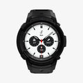 ACS03833 - Galaxy Watch 4 Classic (42mm) Case Rugged Armor Pro in black showing the front